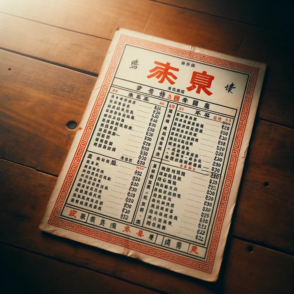 DALL-E 3 generated 茶餐廳餐牌 — Chinese text garbled