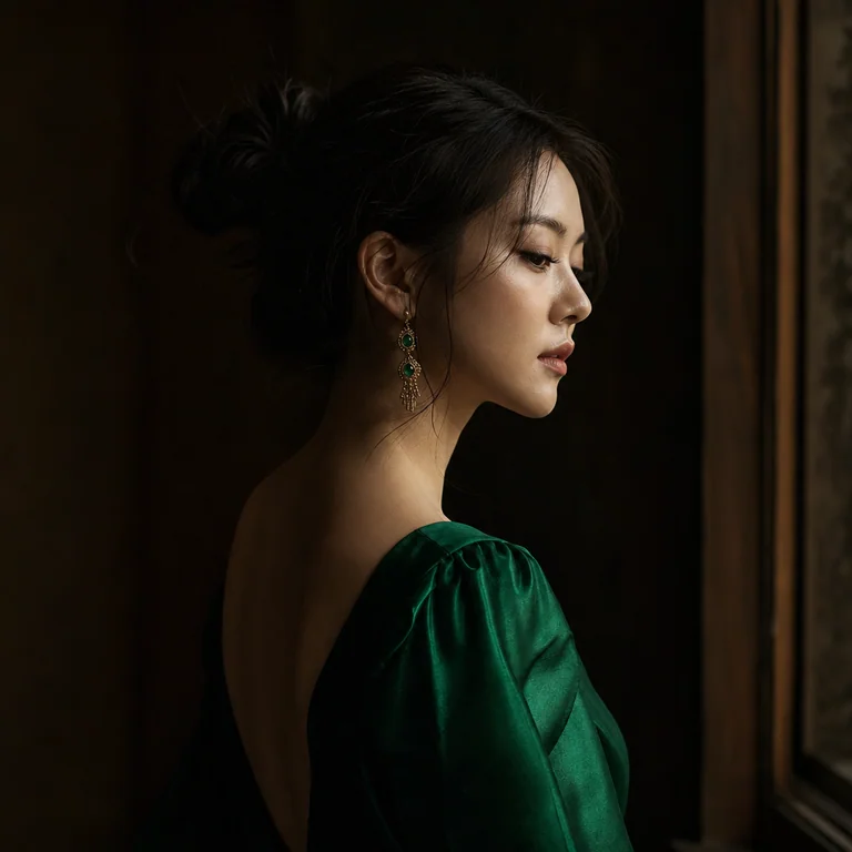 Window Side Light 窗邊側光 (Rembrandt) — AI 生成圖片光線 prompt
